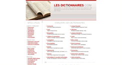 Desktop Screenshot of les-dictionnaires.com