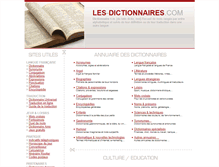 Tablet Screenshot of les-dictionnaires.com